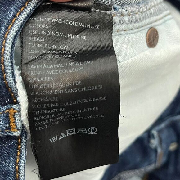 Free People Raw Hem Jegging Jeans Indigo Blue Women’s Size 27 High Rise Stretch - Picture 11 of 13